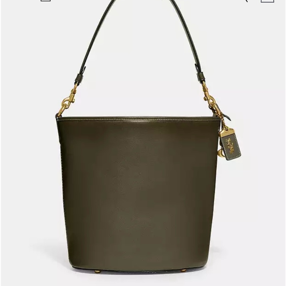 Coach glovetanned Dakota Bucket Bag army green